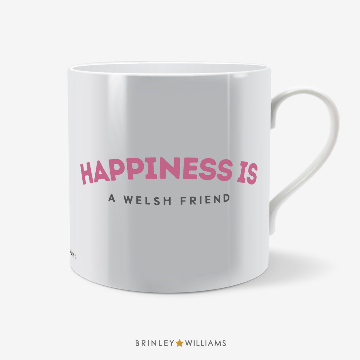 Happiness is a Welsh... Welsh Mug - Pink