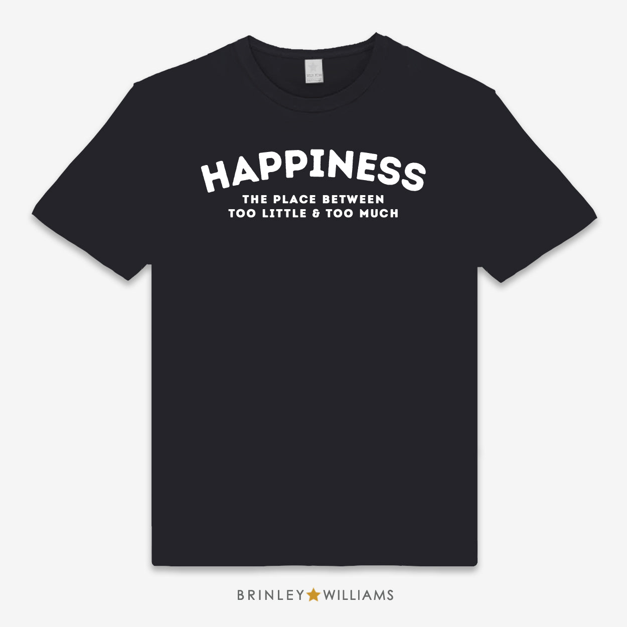 Happiness Unisex Classic T-shirt -Black