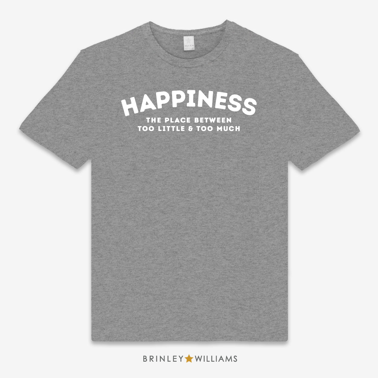 Happiness Unisex Classic T-shirt -Dark Heather