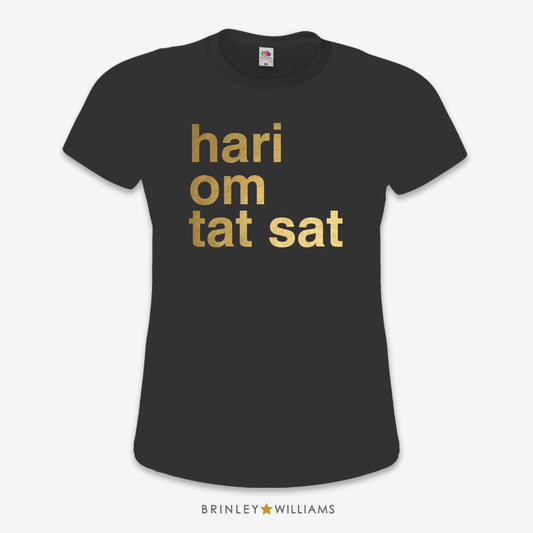 Hari Om Tat Sat Slim Fit T-shirt - Black