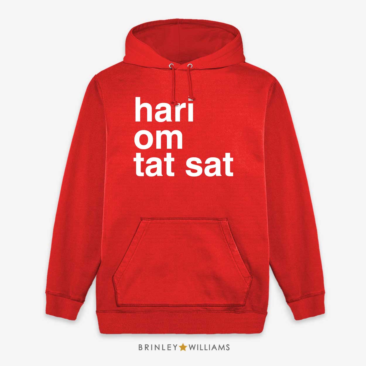 Hari on tat sat Unisex Yoga Hoodie - Fire red