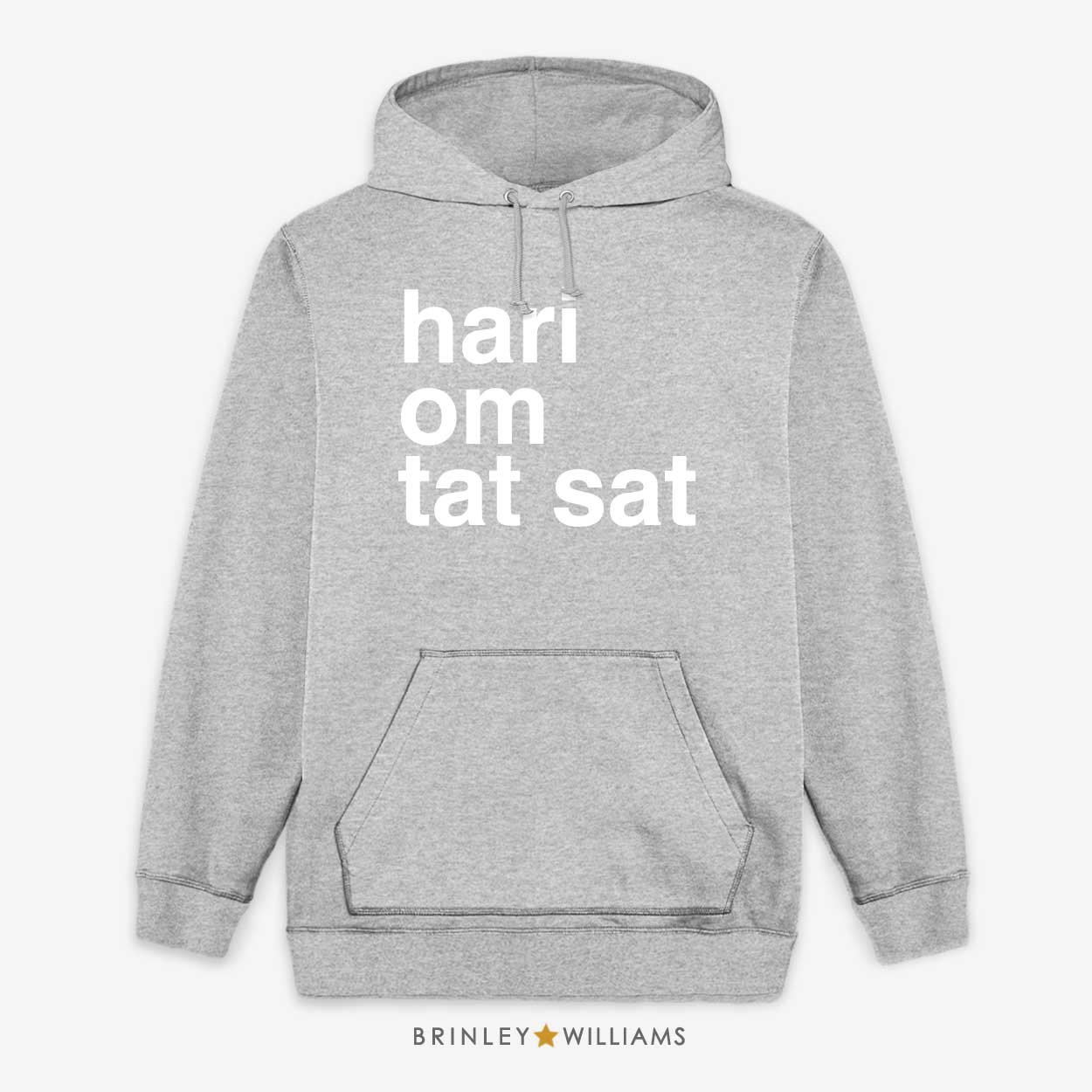 Hari on tat sat Unisex Yoga Hoodie - Heather Grey