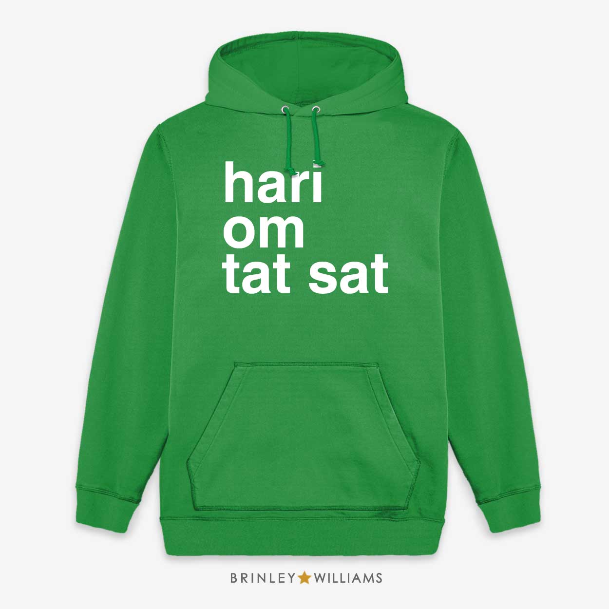 Hari on tat sat Unisex Yoga Hoodie - Kelly Green 