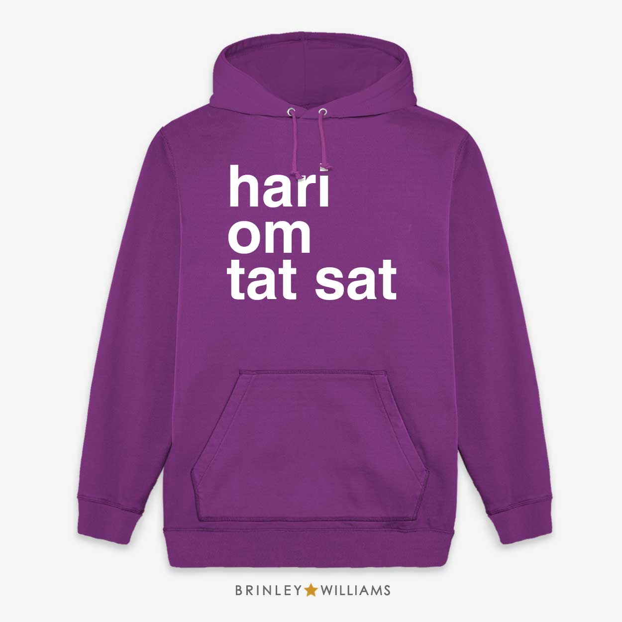 Hari on tat sat Unisex Yoga Hoodie - Purple