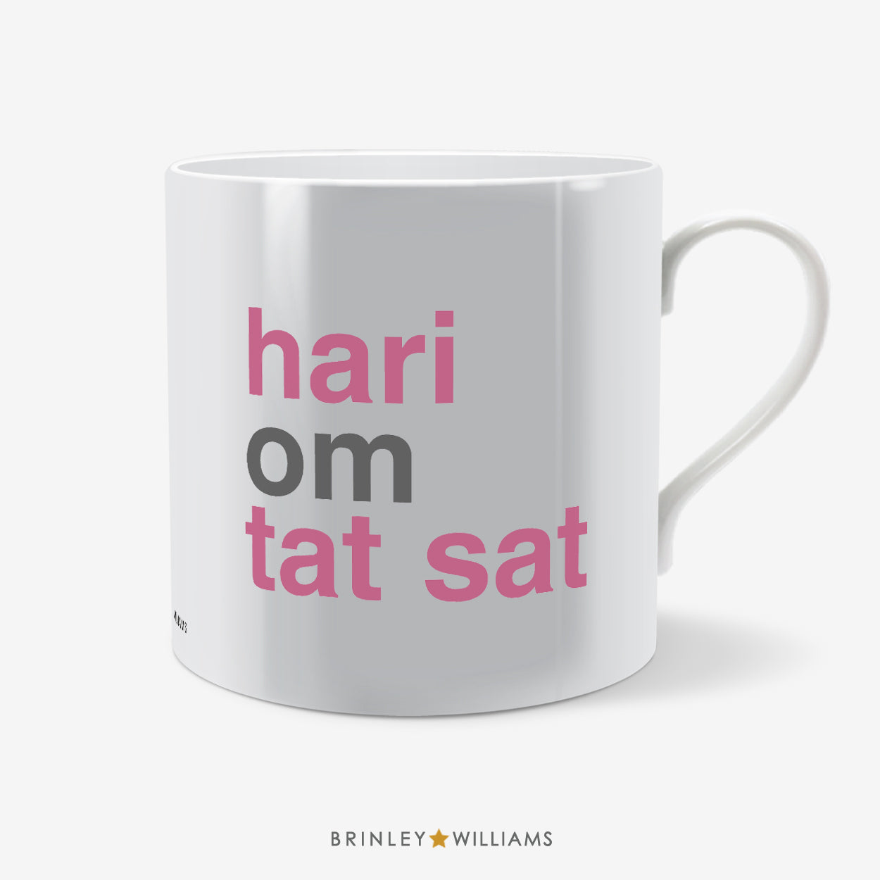 Hari om tat sat Yoga Mug - Pink