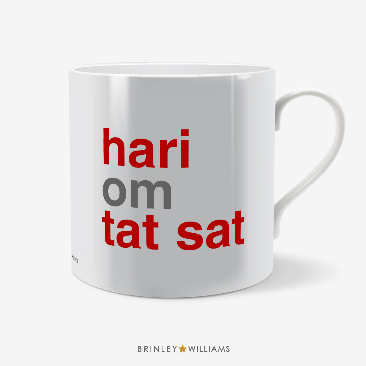 Hari om tat sat Yoga Mug - Red