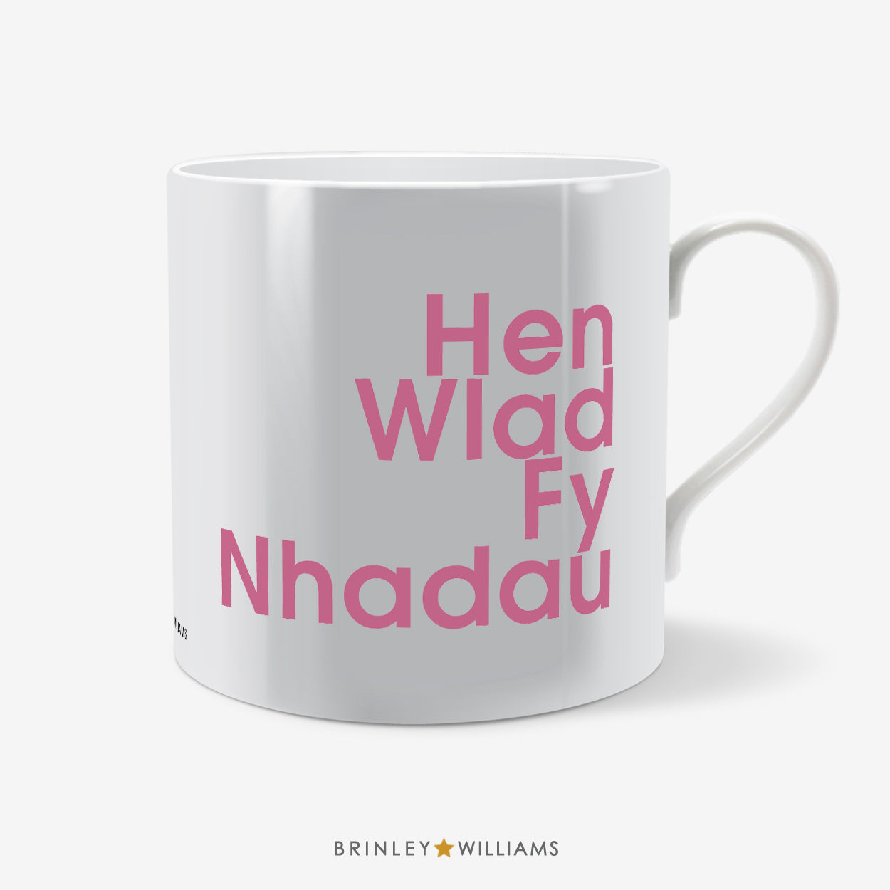 Hen Wlad Fy Nhadau Welsh Mug - Pink