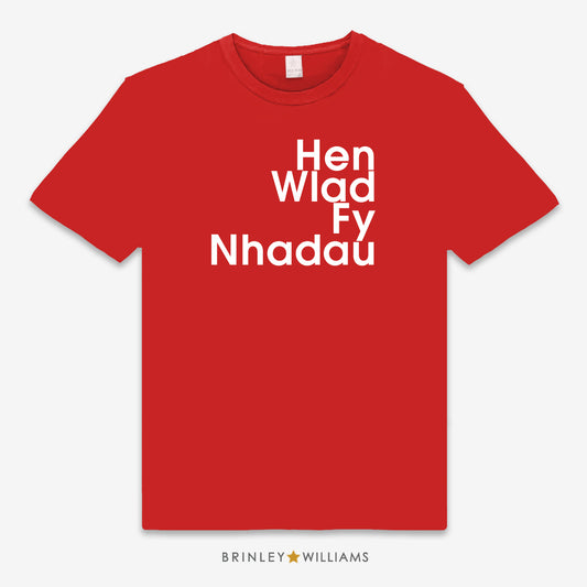 Hen Wlad Fy Nhadau Unisex Kids T-shirt - Fire red