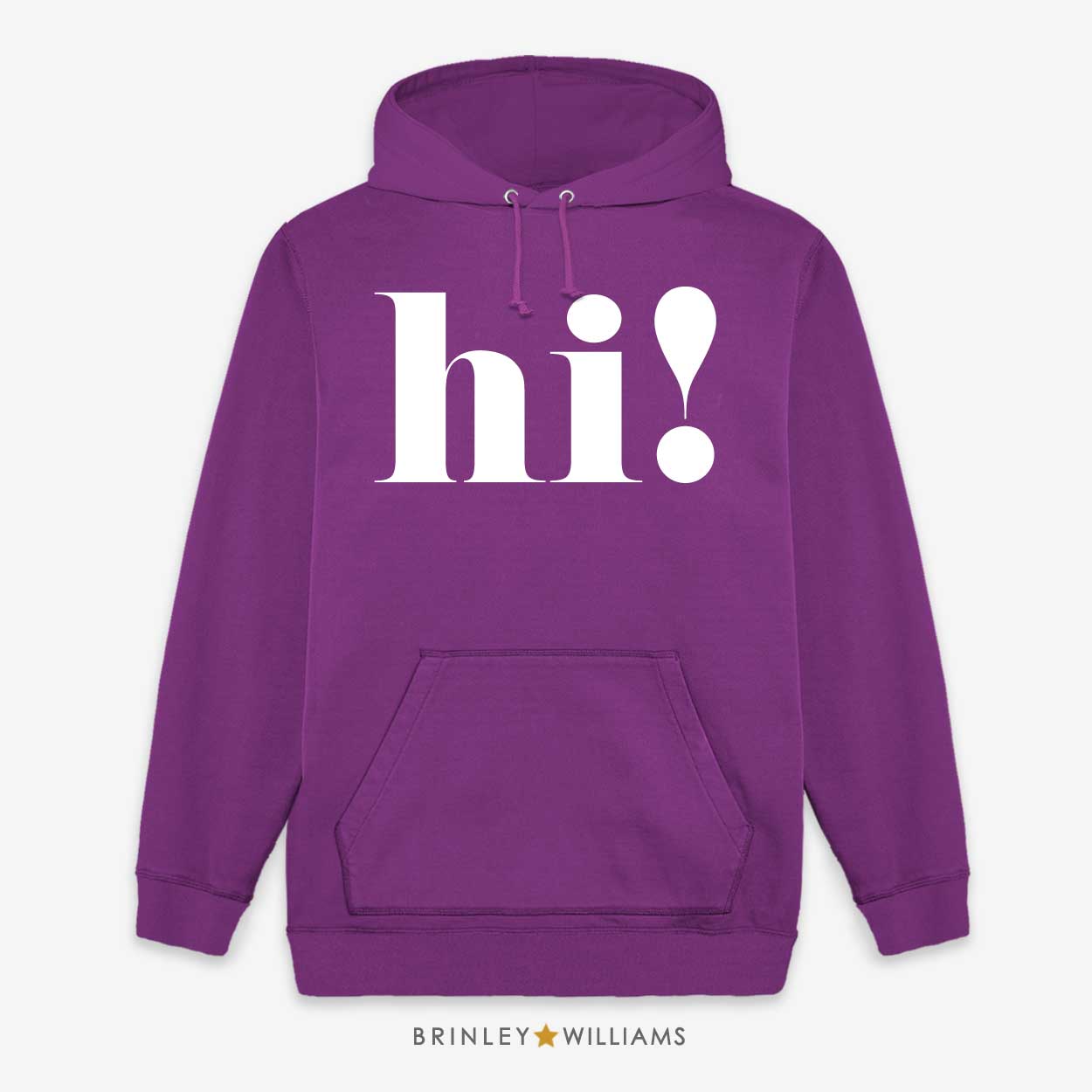 Hi Unisex Hoodie - Purple