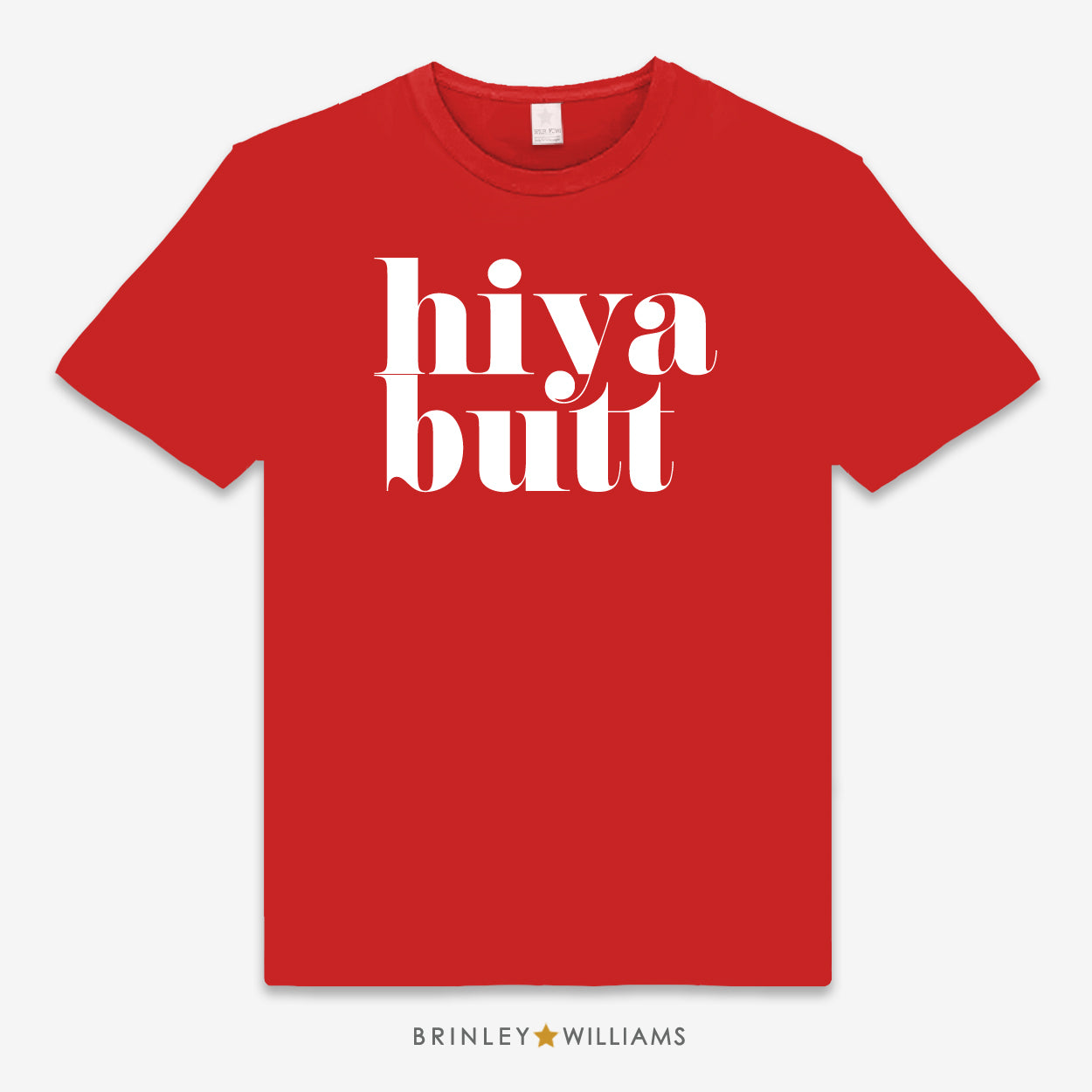 Hiya Butt Unisex Kids T-shirt - Fire red