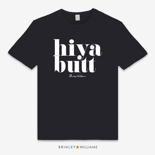 Hiya Butt Unisex Classic Welsh T-shirt - Black