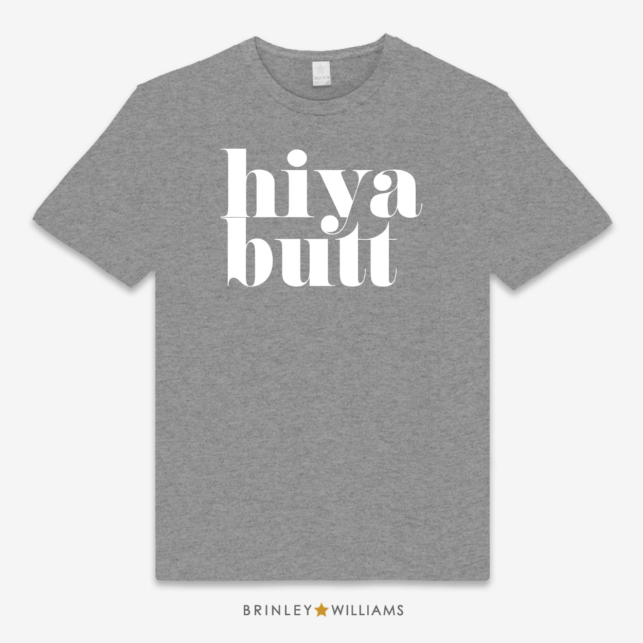 Hiya Butt Unisex Classic Welsh T-shirt - Dark Heather