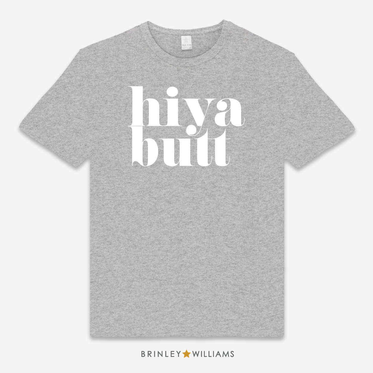 Hiya Butt Unisex Classic Welsh T-shirt - Heather Grey