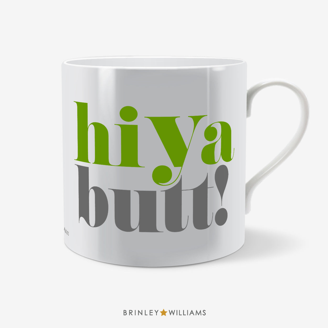 Hiya Butt Welsh Mug - Green