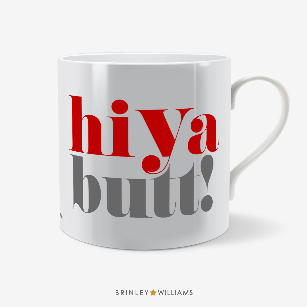 Hiya Butt Welsh Mug - Red