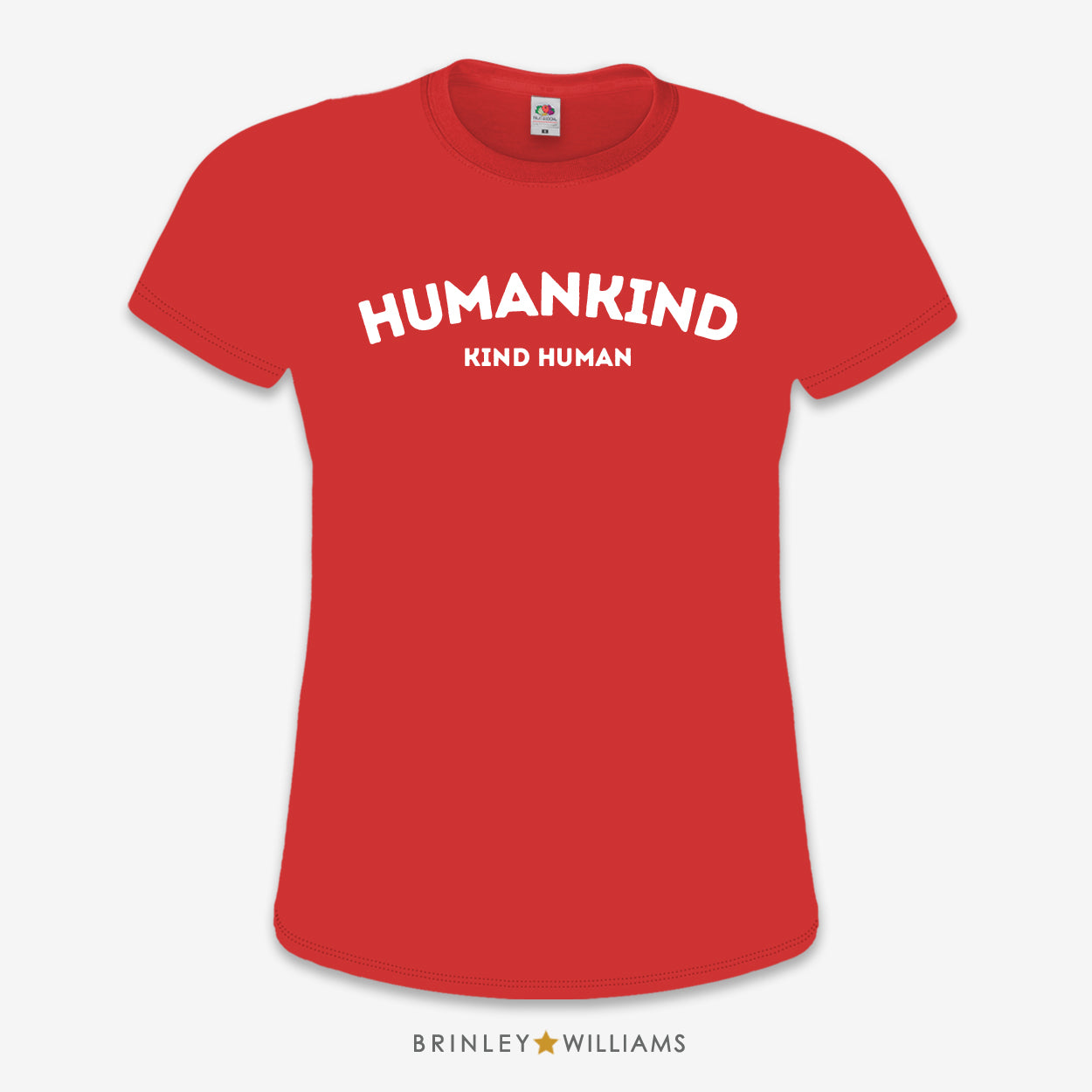 Humankind - Kind Human Slim Fit T-shirt - Fire Red