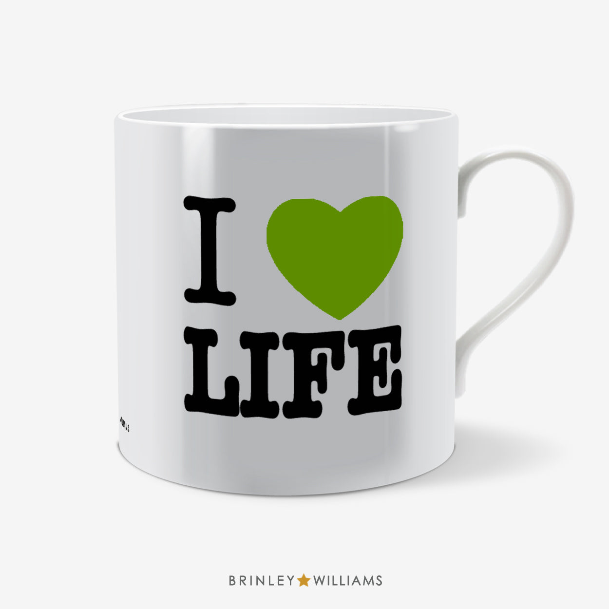 I Love Life Fun Mug - Green