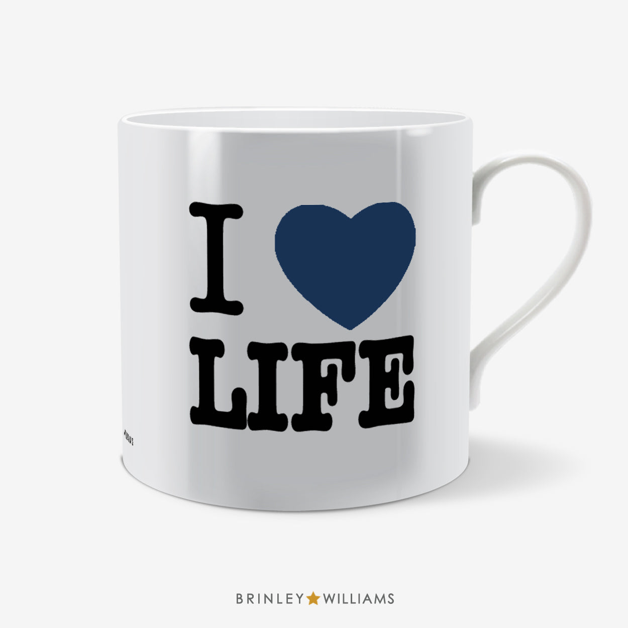 I Love Life Fun Mug - Navy