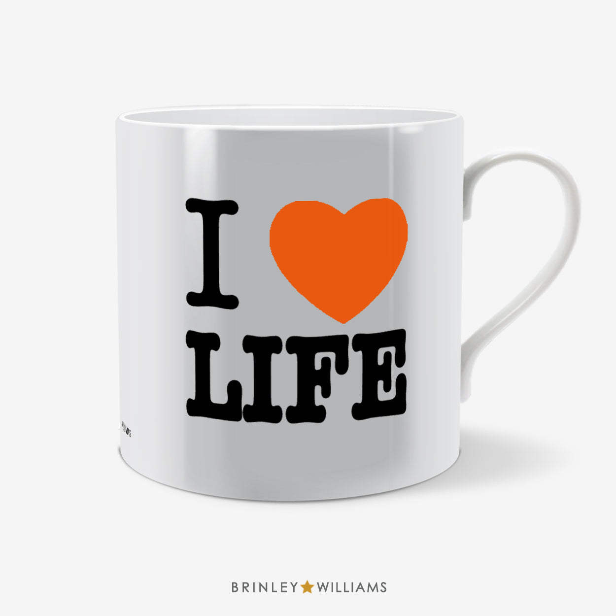 I Love Life Fun Mug - Orange