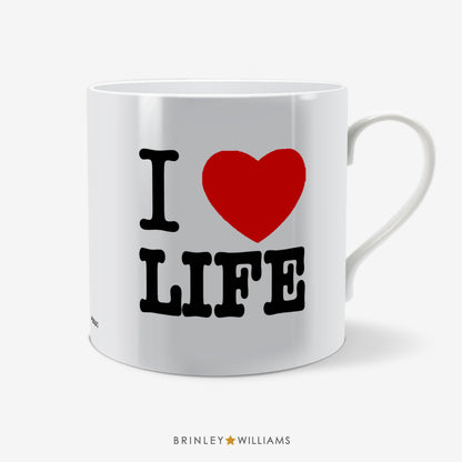 I Love Life Fun Mug - Red