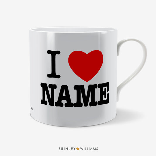 I Heart Personalised Mug - Red