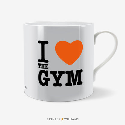 I Love the Gym Fun Mug - Orange