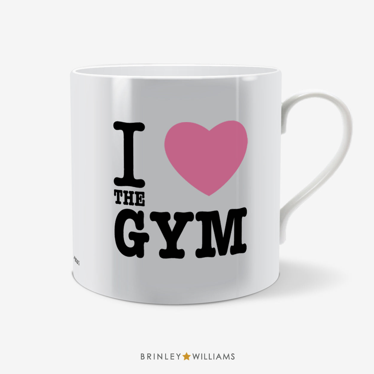 I Love the Gym Fun Mug - Pink