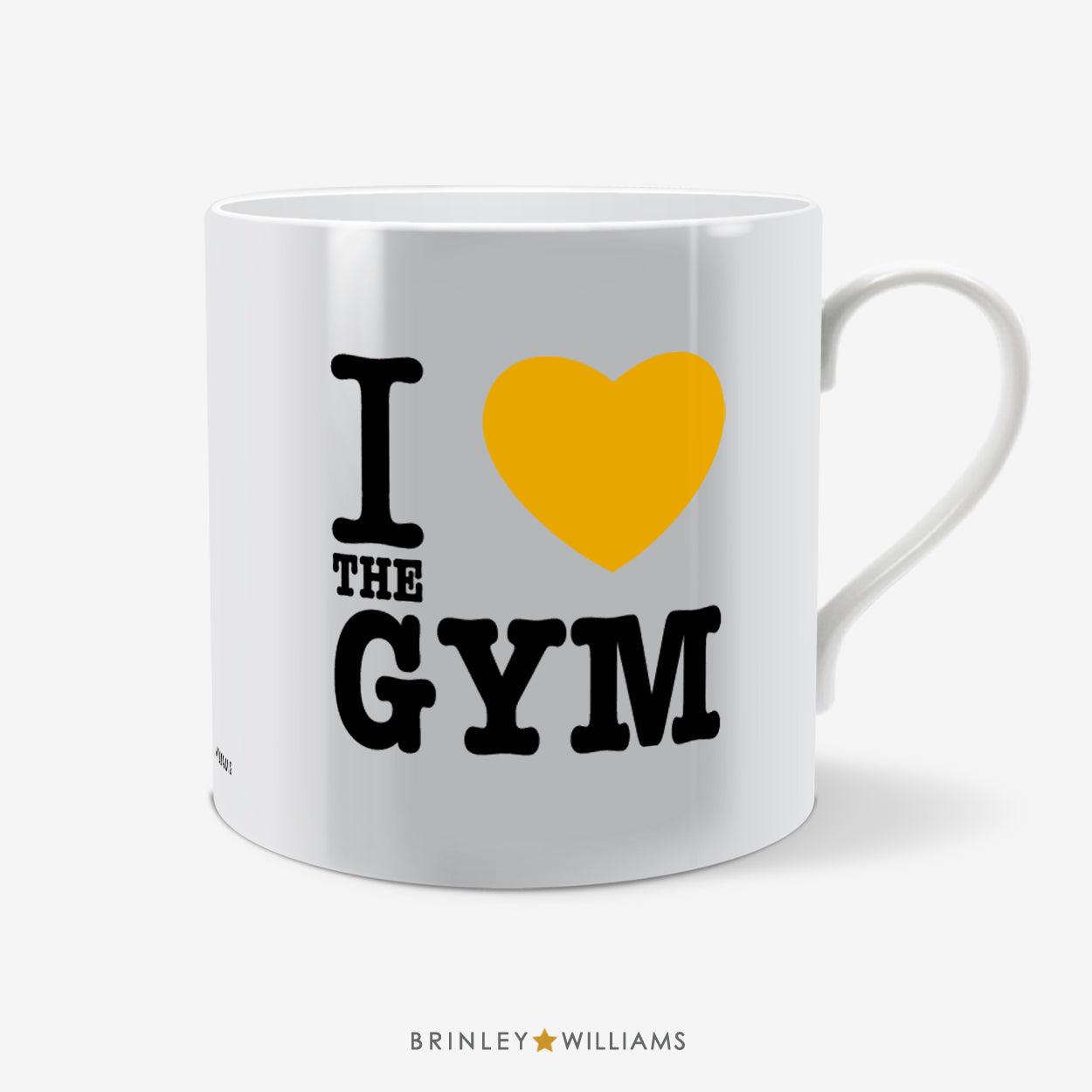 I Love the Gym Fun Mug - Yellow