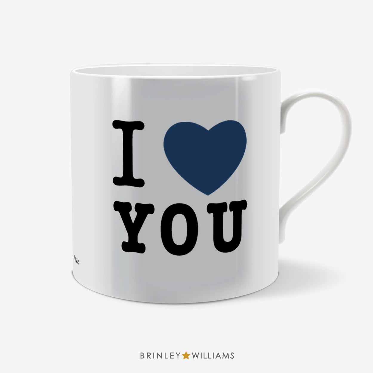 I Love You Fun Mug - Navy