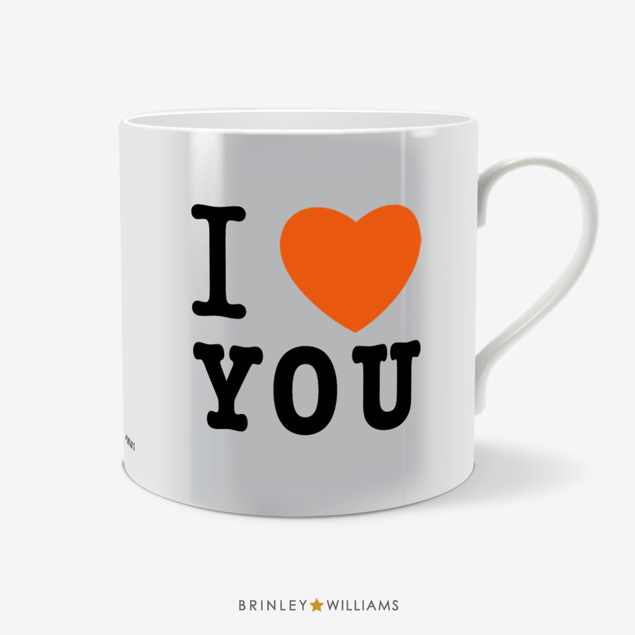 I Love You Fun Mug - Orange