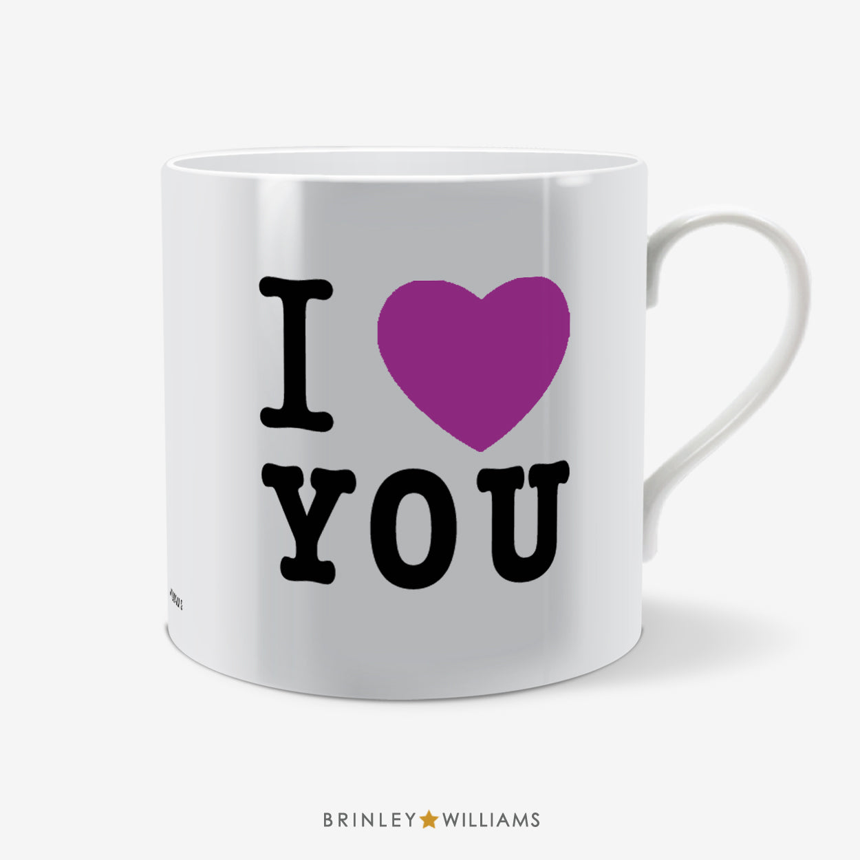 I Love You Fun Mug - Purple