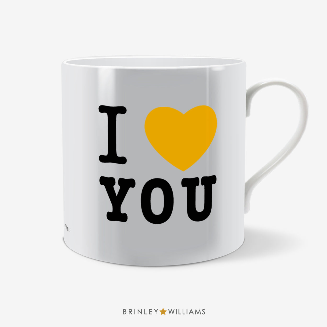 I Love You Fun Mug - Yellow