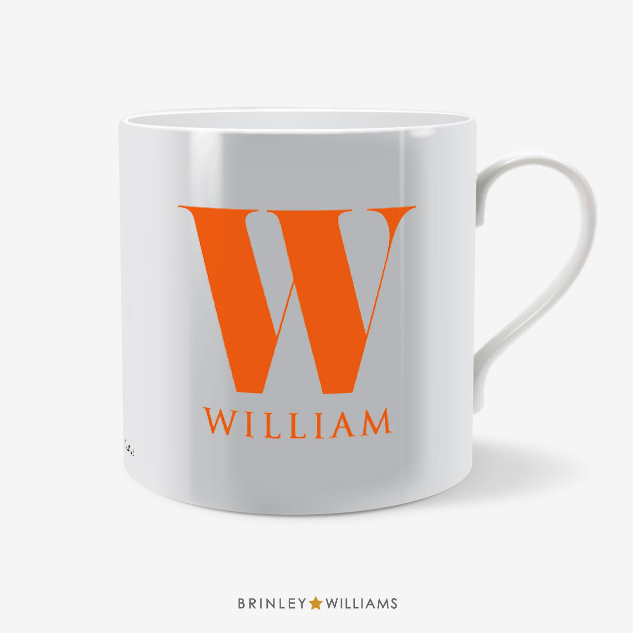 Initials Mug - Personalised - Orange