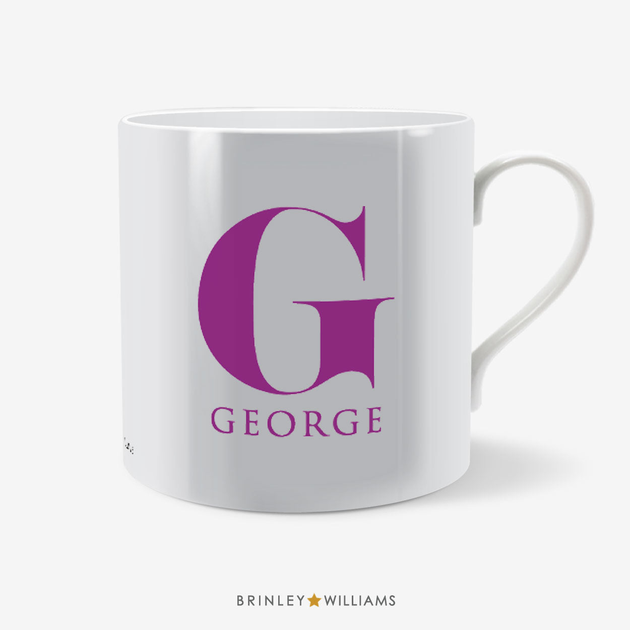 Initials Mug - Personalised - Purple