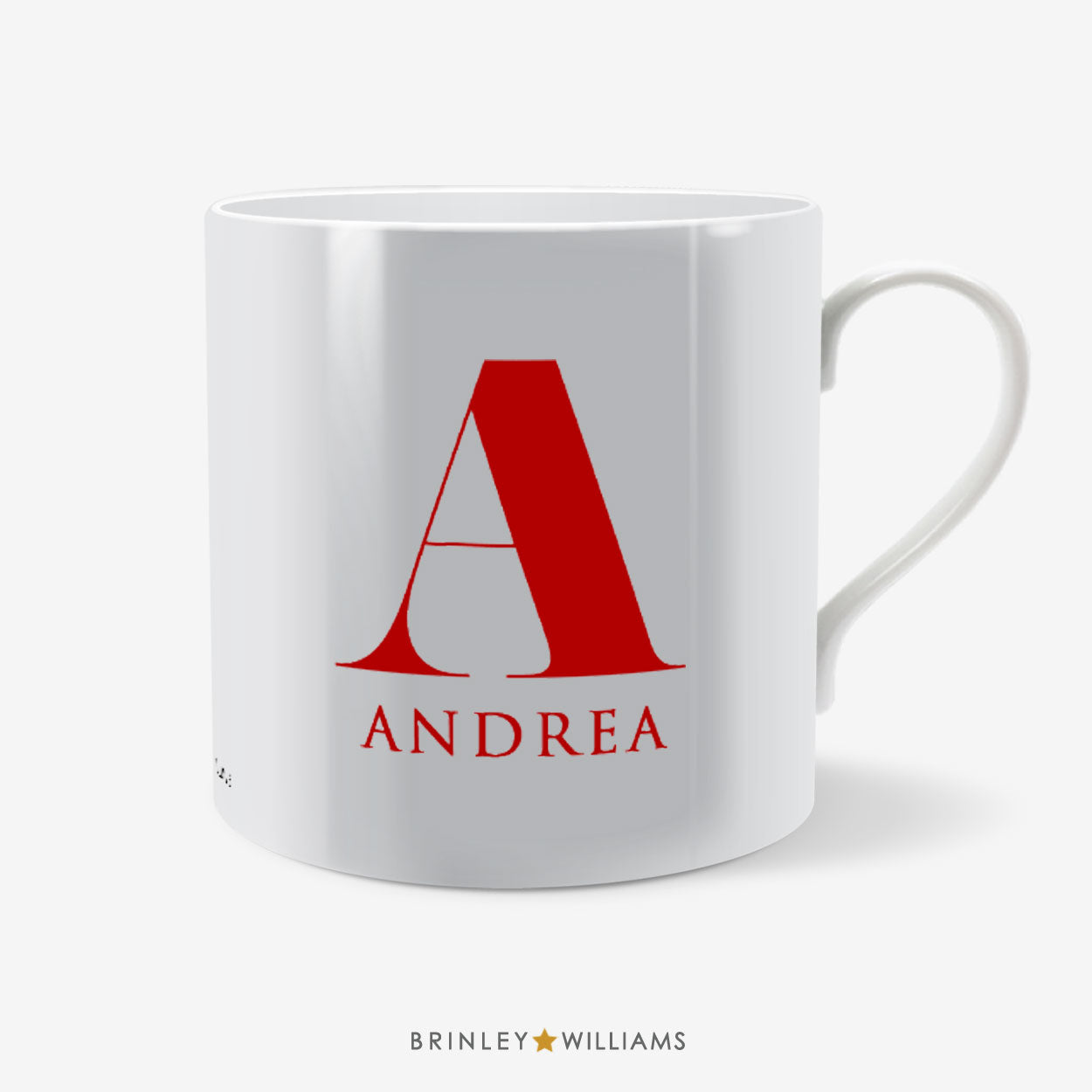 Initials Mug - Personalised - Red