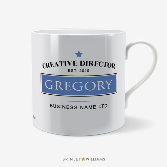 Job Title Personalised Mug - Blue