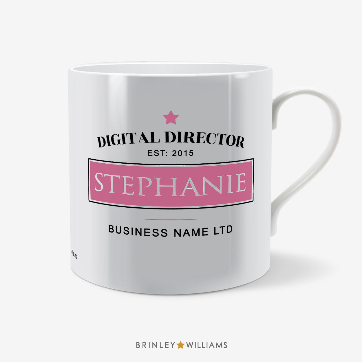 Job Title Personalised Mug - Pink