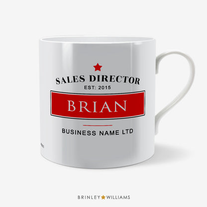 Job Title Personalised Mug - Red