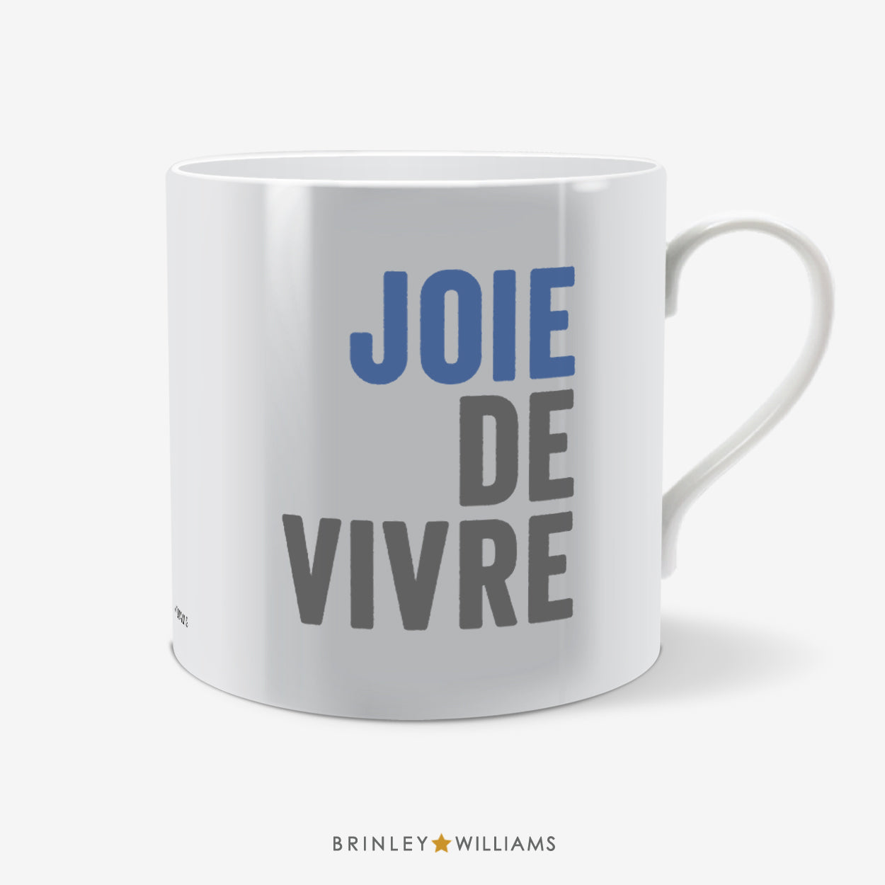 Joie de Vivre Fun Mug - Blue