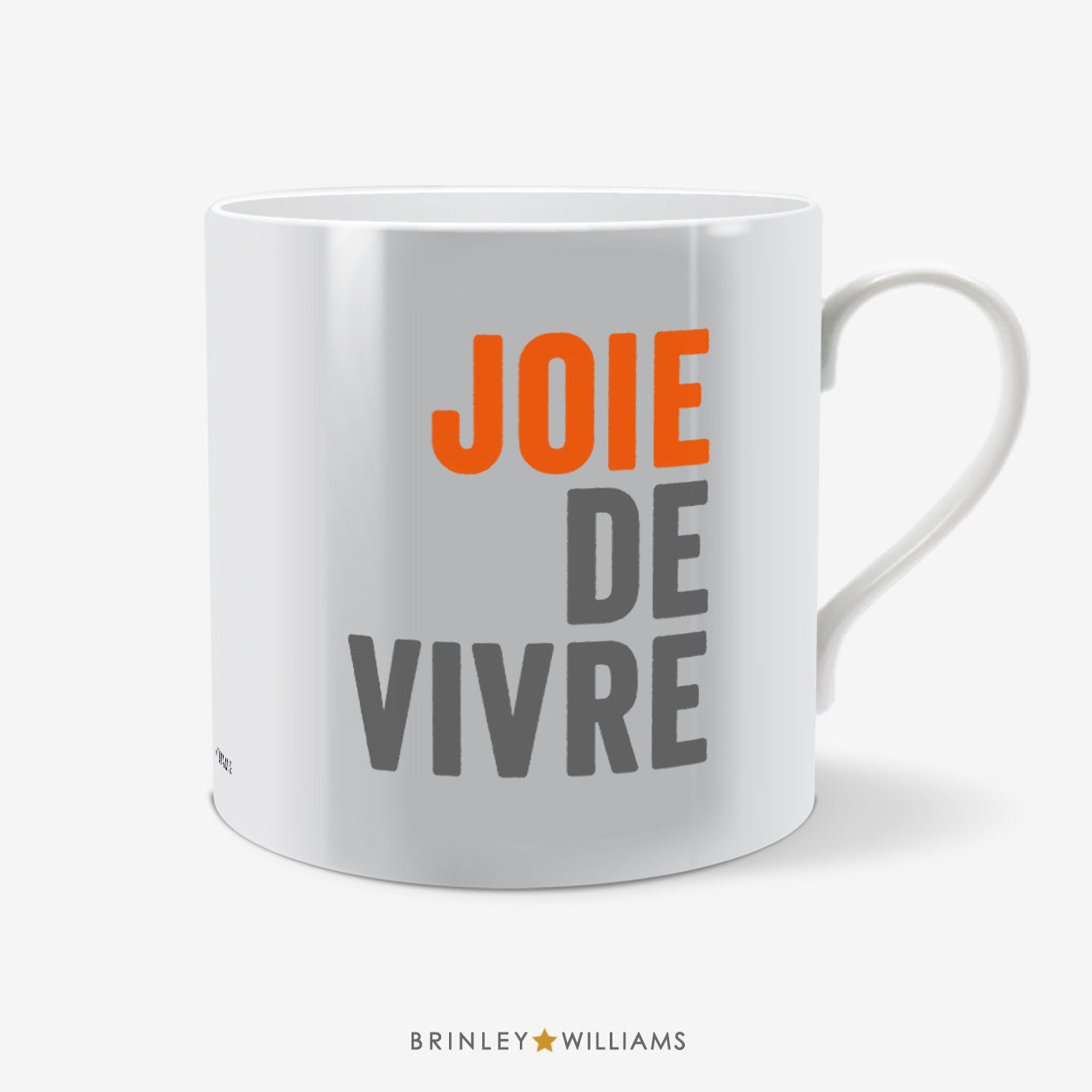 Joie de Vivre Fun Mug - Orange