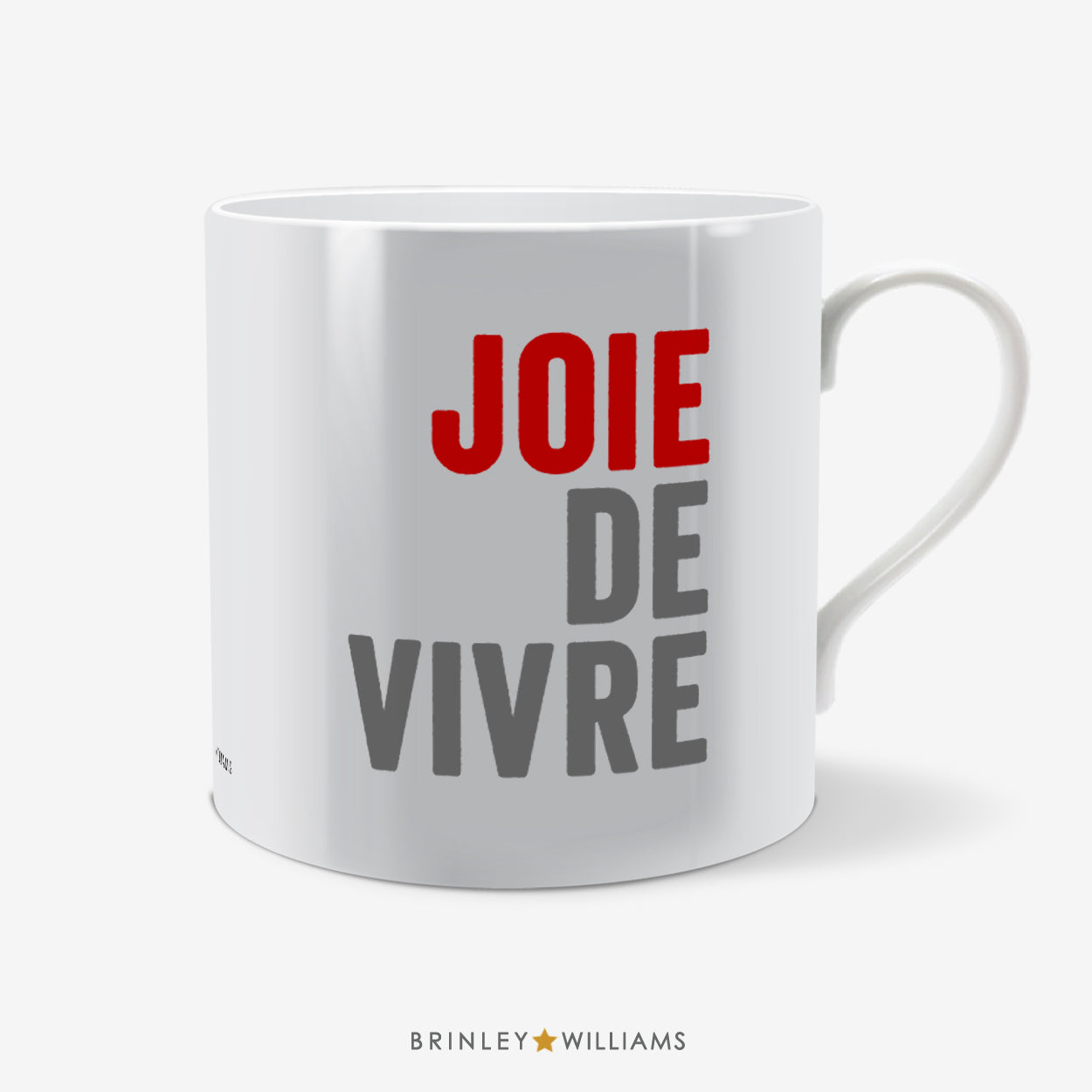 Joie de Vivre Fun Mug - Red