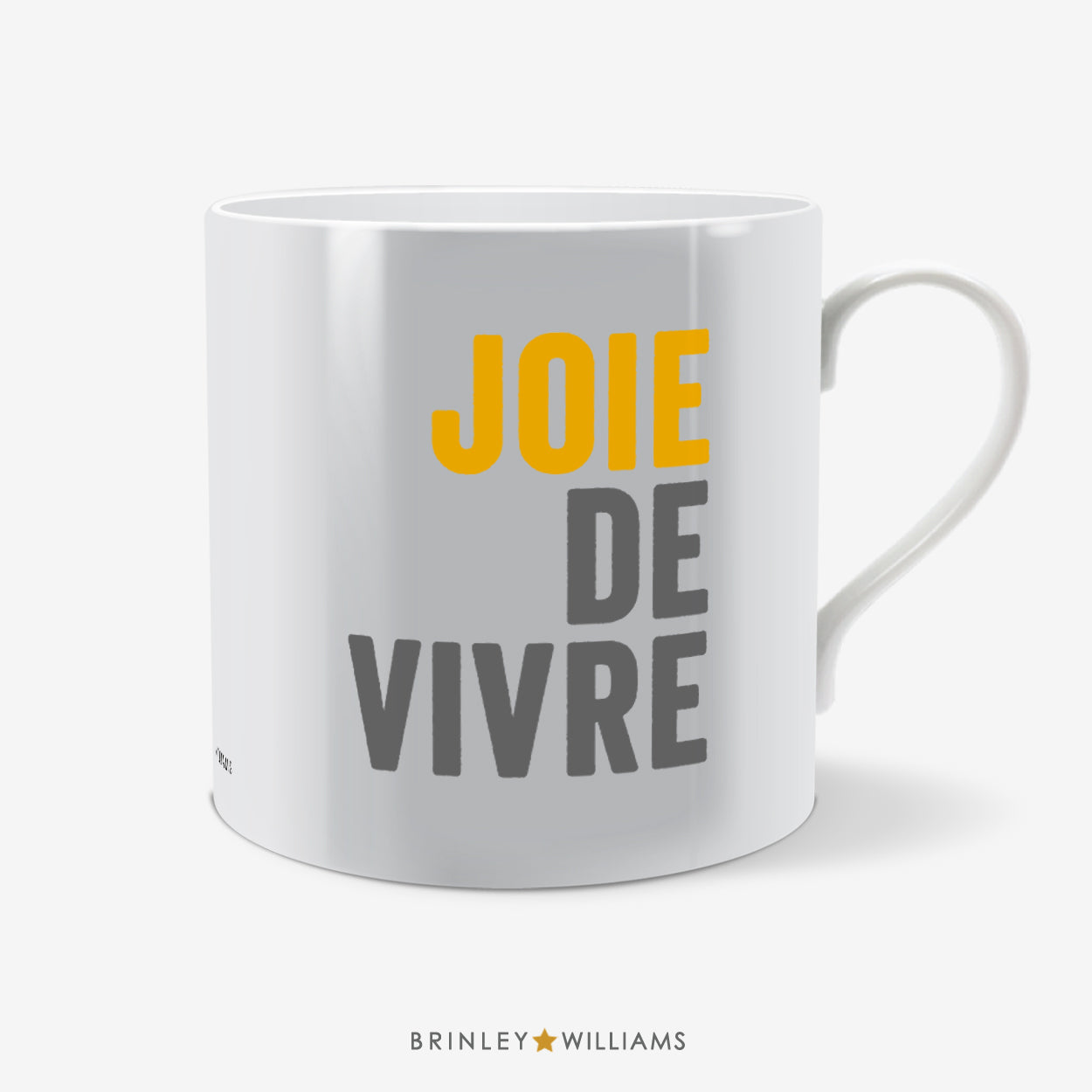 Joie de Vivre Fun Mug - Yellow