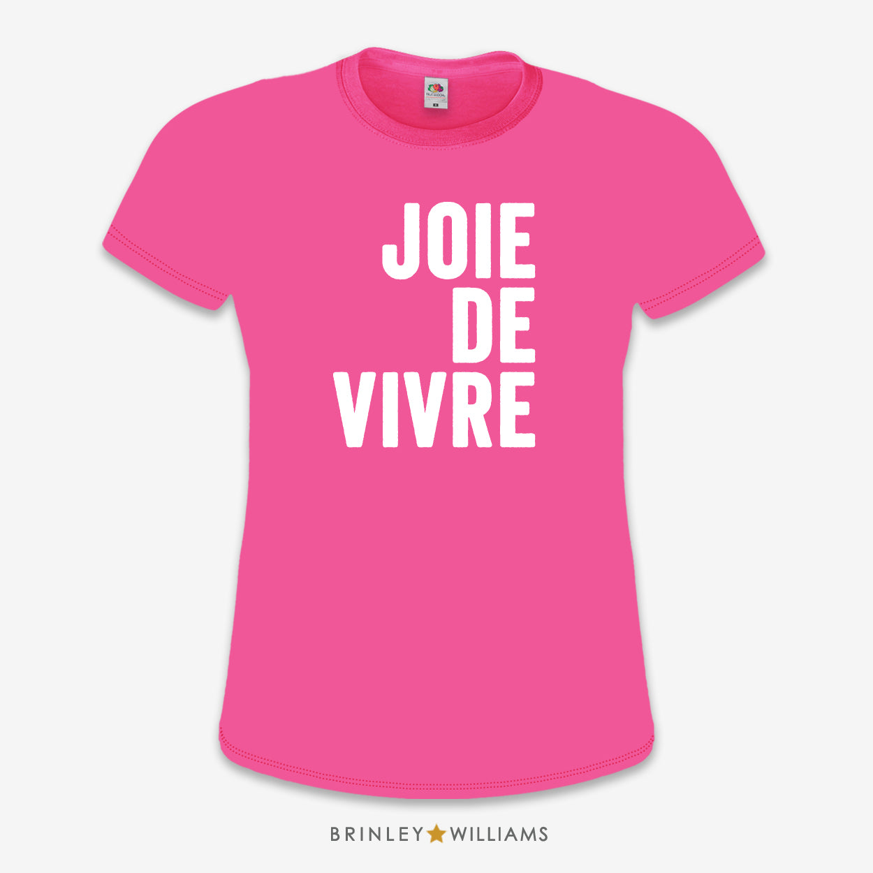 Joie de Vivre Slim Fit T-shirt - Fuchsia