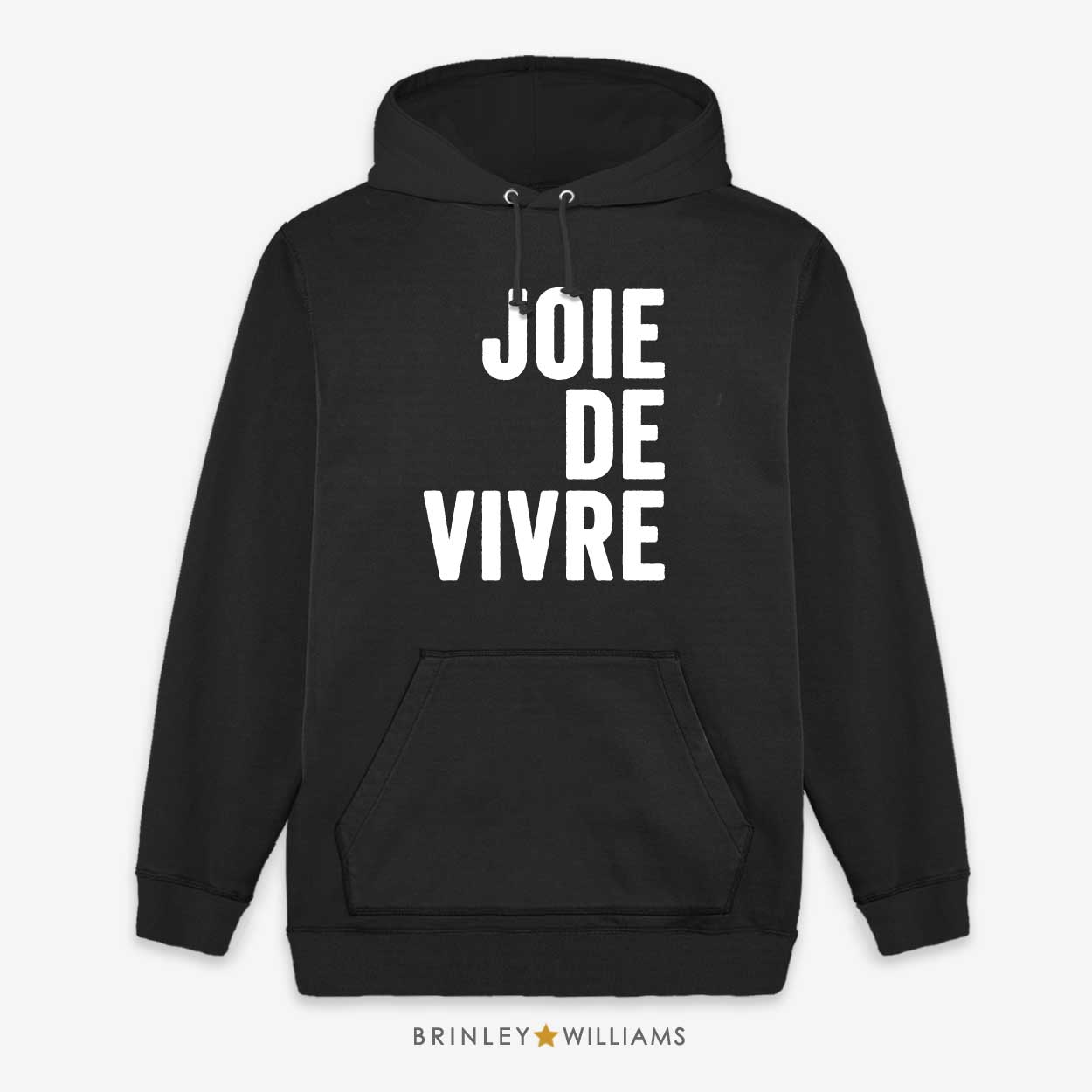 Joie de vivre Unisex Hoodie - Black