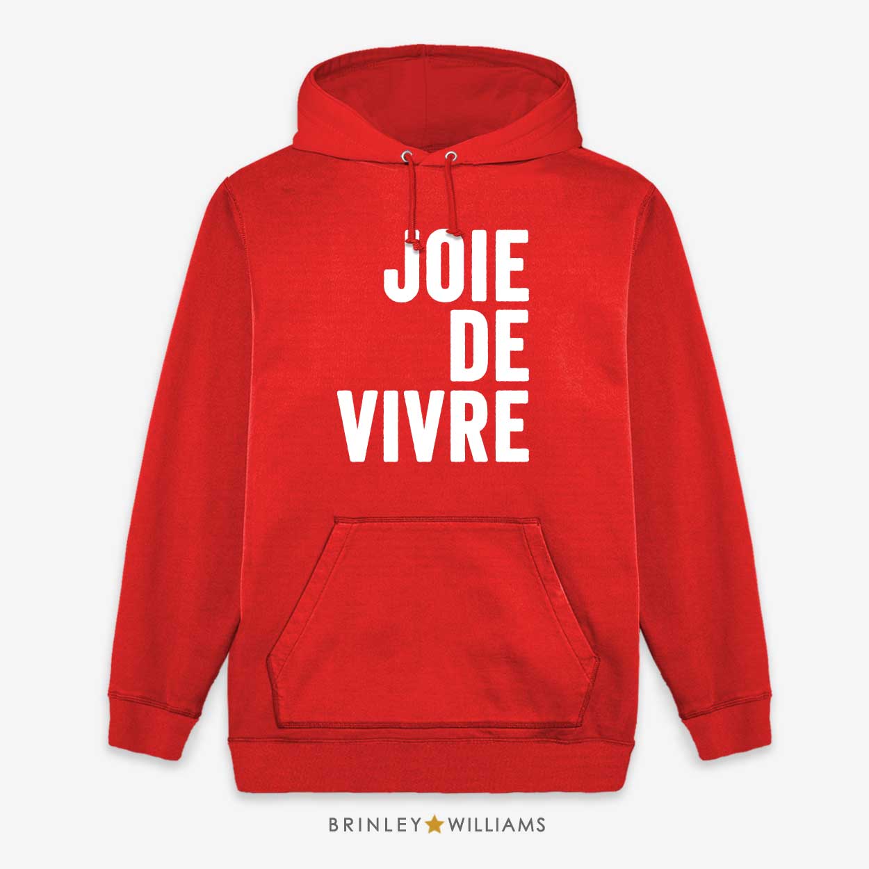 Joie de vivre Unisex Hoodie - Fire Red