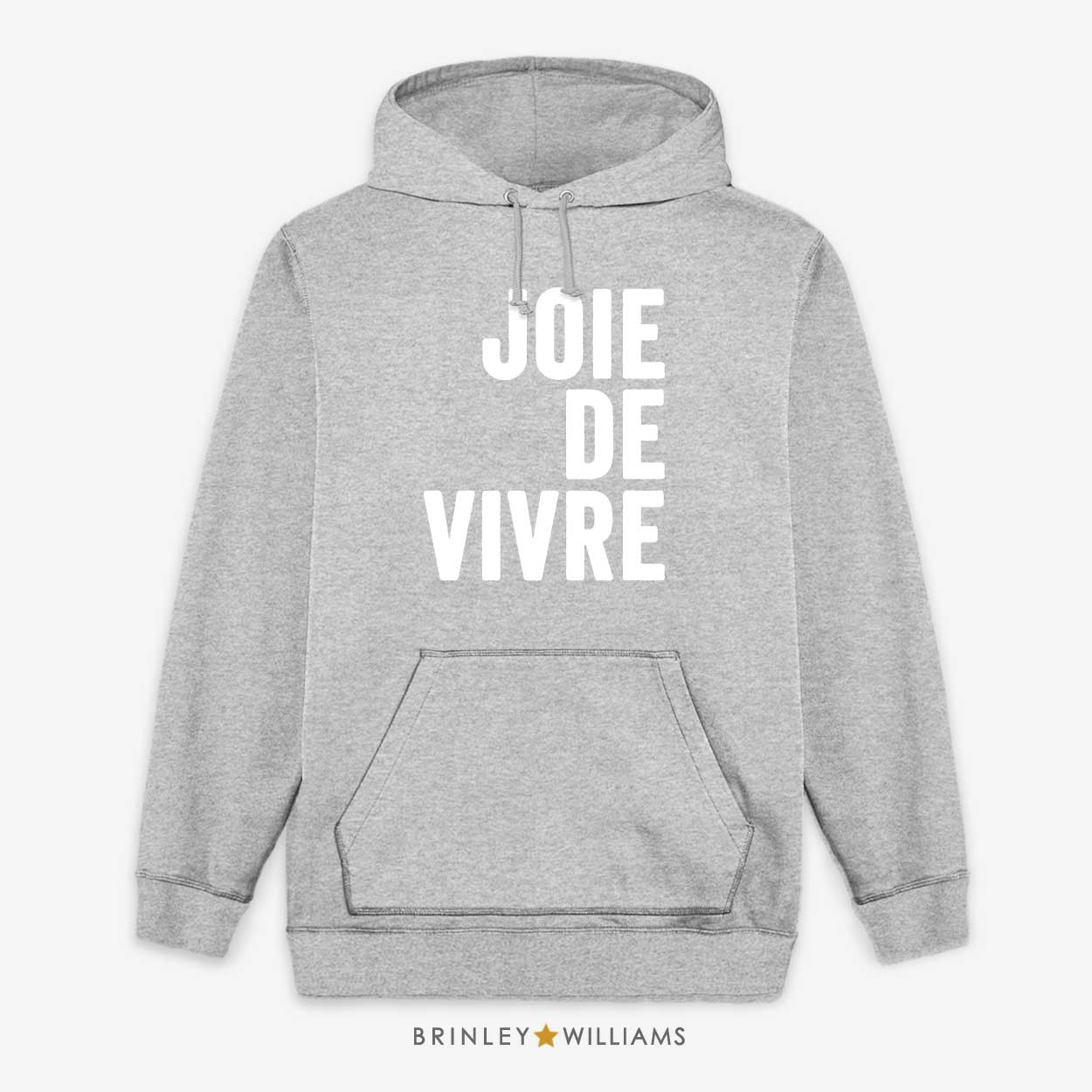 Joie de vivre Unisex Hoodie - Heather Grey