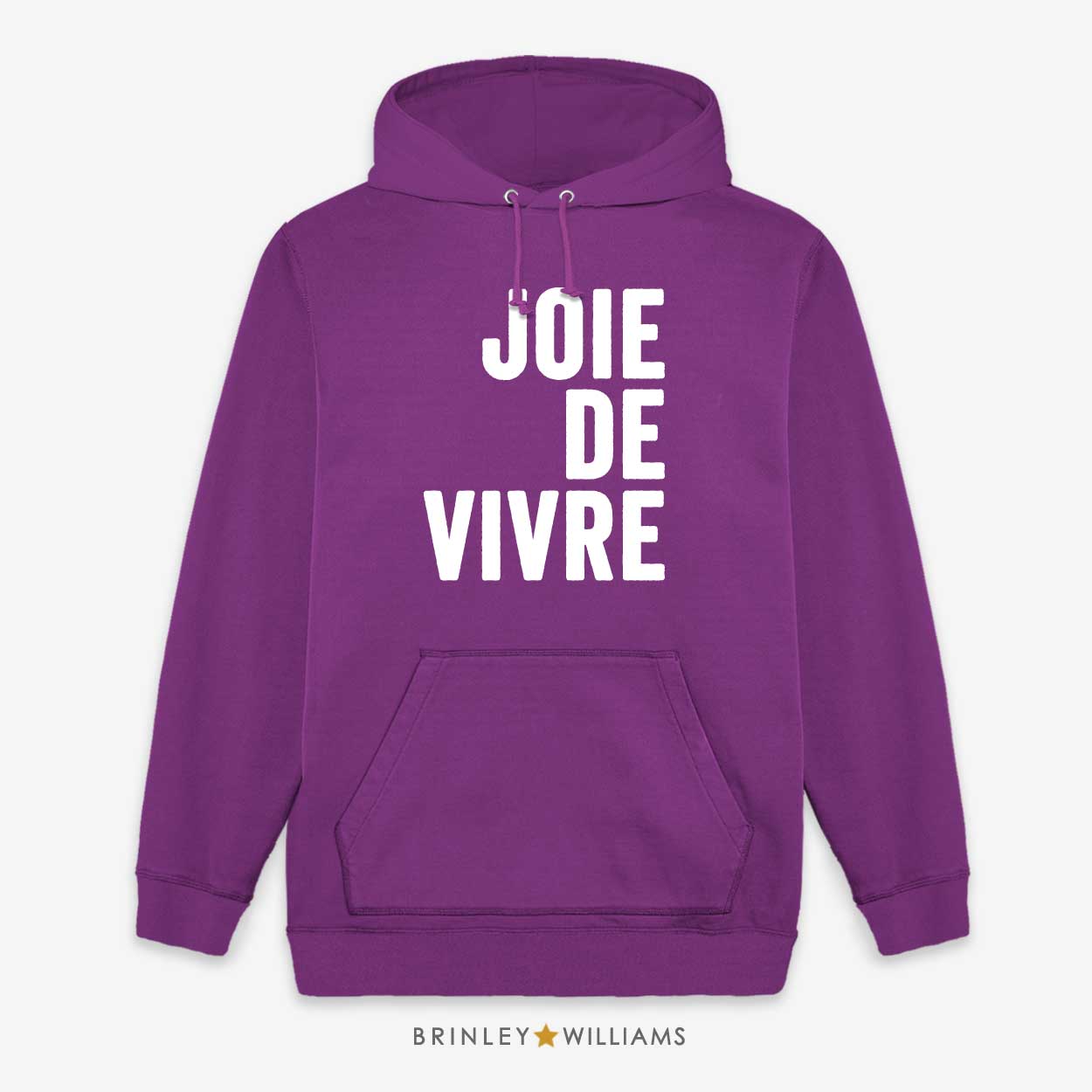 Joie de vivre Unisex Hoodie - Purple