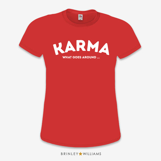 Karma Slim Fit T-shirt - Fire Red