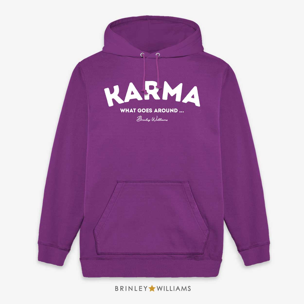 Karma Unisex Hoodie - Purple