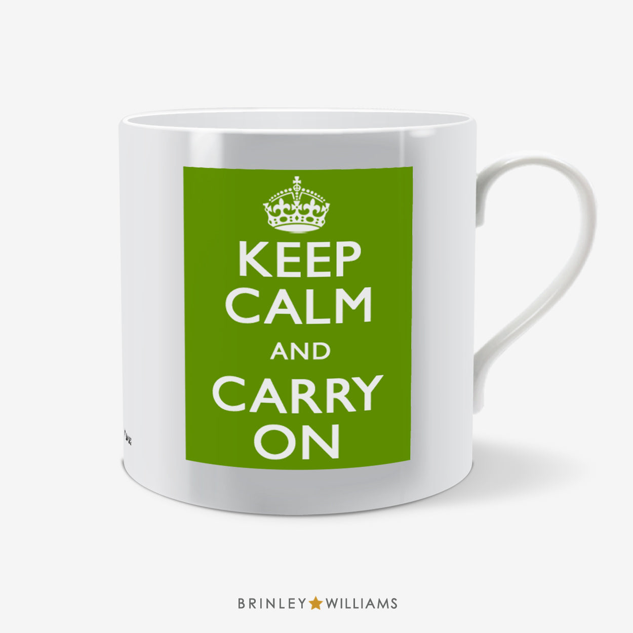 Keep Calm and Carry On Fun Mug - Green